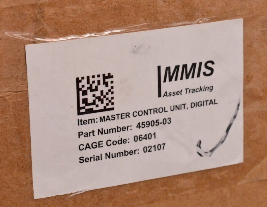 L-3 WESCAM MX-20 Aircraft Camera Master Control Unit P/N 45905-03 w/ 835 Hours