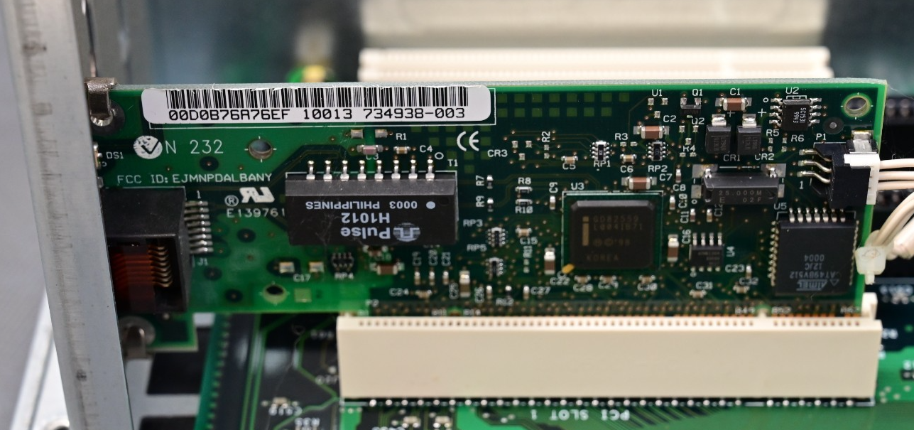 Vintage Compaq Deskpro 2PCI Riser Card w/ Chassis ISA/PCI w/ NIC ~1999/2000
