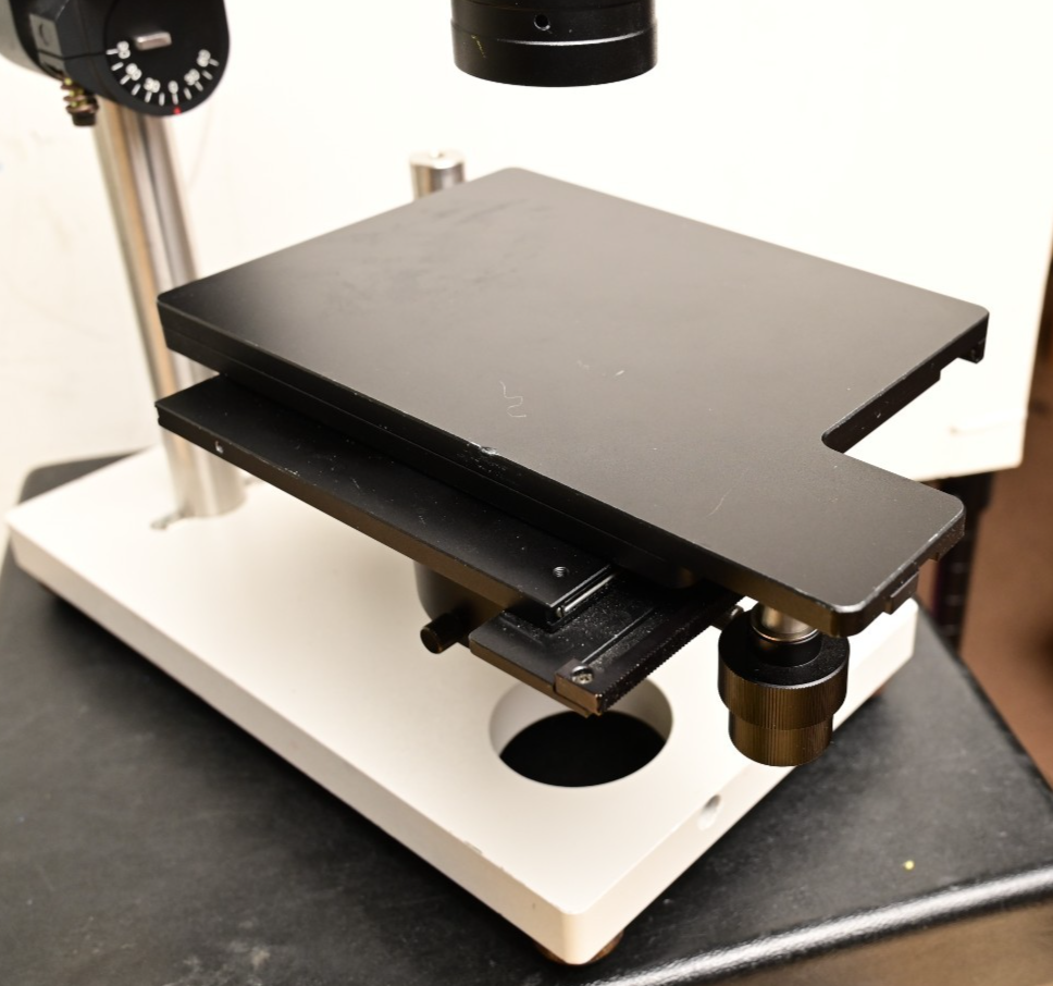 Keyence VHX-100K Microscope Stand w/ Unknown C-Mount Lens Heavy Duty Adjustable