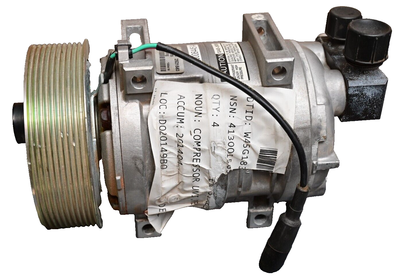Valeo TM-21HD AC Compressor Z0006445A Military Surplus MRAP 24V NOS or Refurb