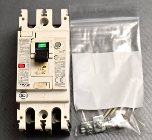 MITSUBISHI NV50-SRU Circuit Breaker w/ Ground Fault Protection 2P 120-240 25kA