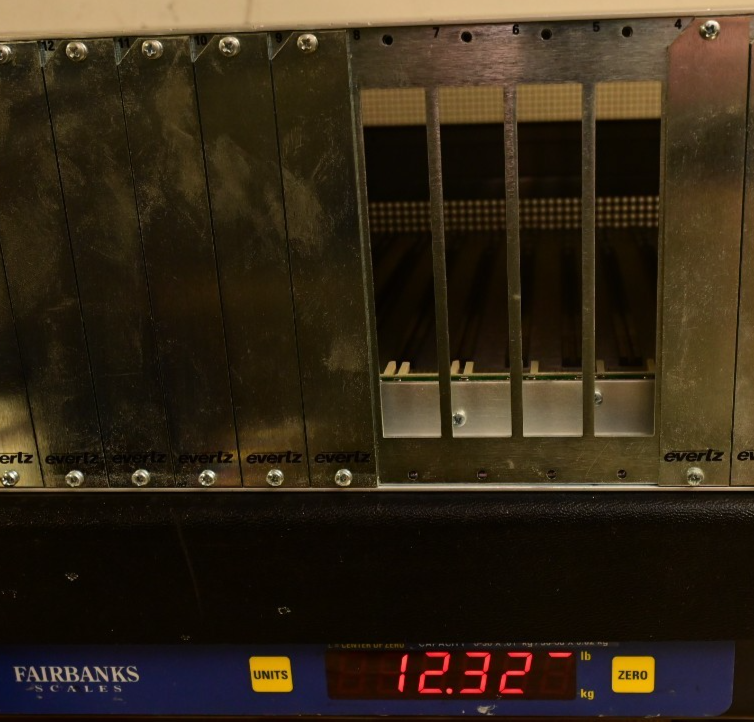 Evertz 7700 Multiframe Chassis Empty w/ Backplane Rack Mount 7700FR-C