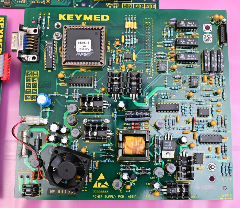 KEYMED Endoscope/Videoscope PC Boards IV6A Hitachi H8/3257 3003R2C30 Gold Scrap