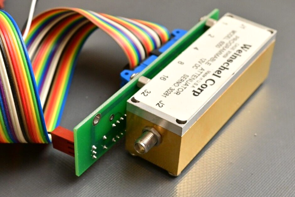 Weinschel Model 6050 Programmable Step Attenuator 0-63dB 12VDC SMA w/ Driver