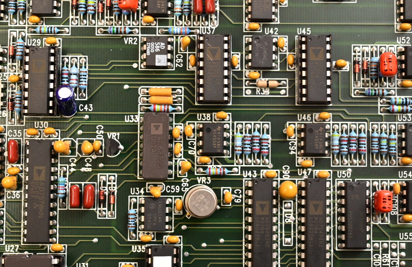 Watthour WECO 2350R PB000503 Zilog Z80 CPU PC Board BB017304 Analog Devices ICs