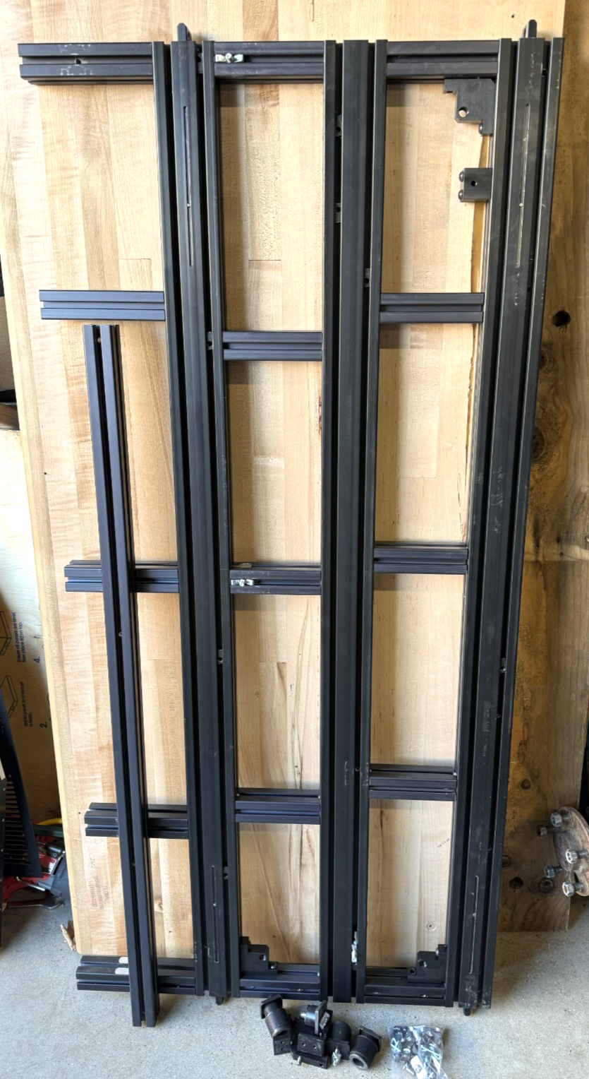 T-Slot 80/20 Aluminum Extrusion Lot 58.5" / 46" Lengths 1.5" x 3" & 1.5" Sq