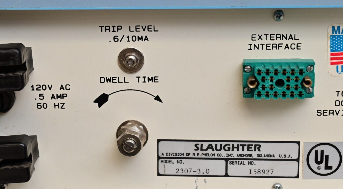 Slaughter Model 2307-3.0 3kV Hi-Pot Tester Hipot Appliance Test