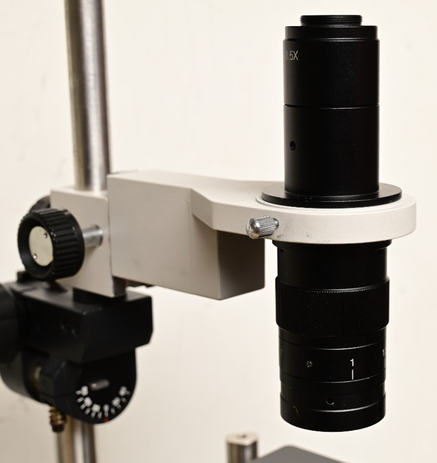 Keyence VHX-100K Microscope Stand w/ Unknown C-Mount Lens Heavy Duty Adjustable