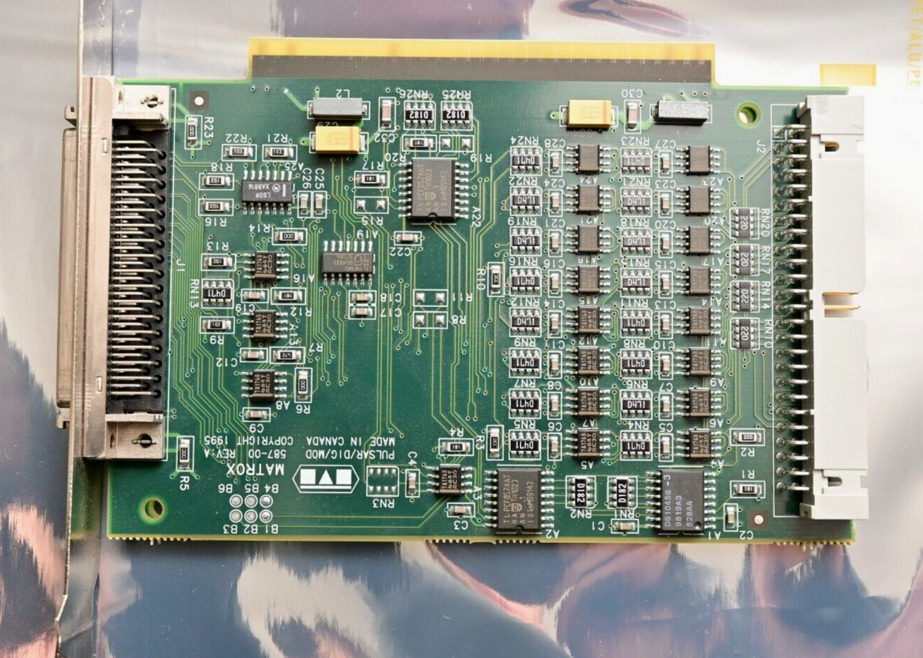 Matrox Pulsar 586-02 Rev B Frame Grabber PCI Video Card w/ DIG/MOD 587 & Cable