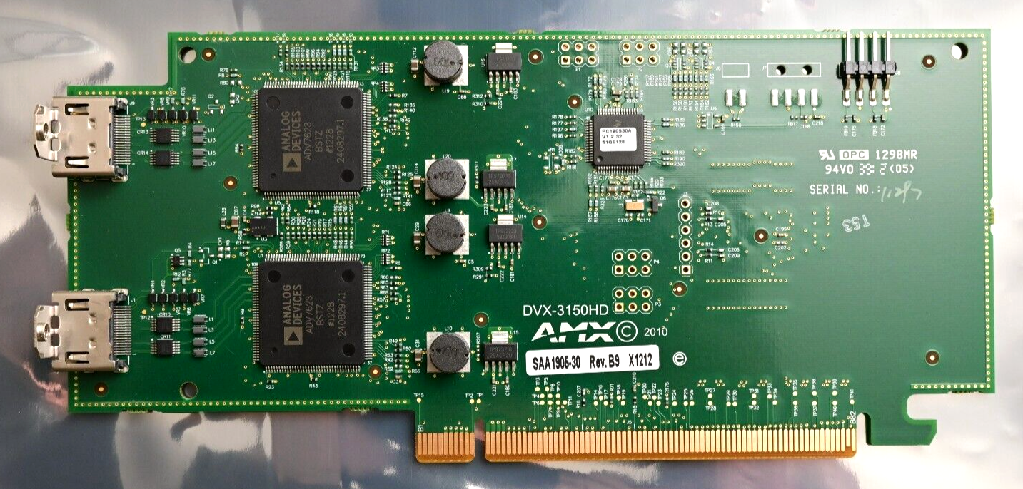 AMX DVX-3150HD Dual HDMI Input Card SAA1906-30 ENOVA DVX-3155HD-SP