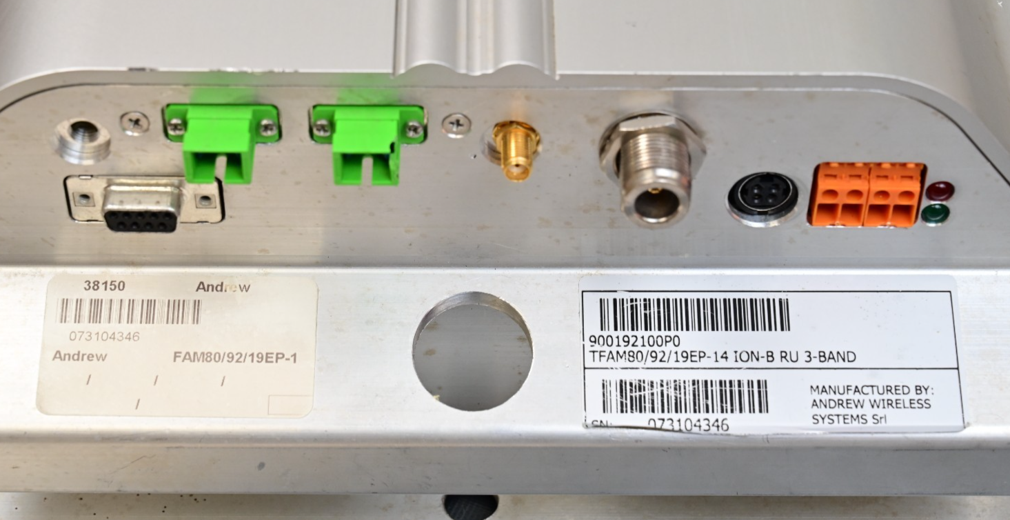 Andrew ION-B High Power Remote 3-Band TFAM80/92/19-EP-14 Commscope Fiber DAS