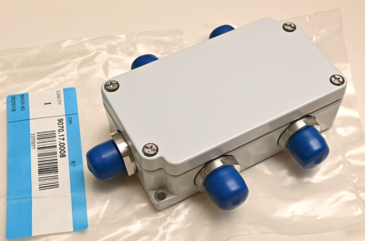 HUBER+SUHNER 9070.17.0008 5x N-Female Metal RF Enclosure 115mmx64mm Weatherproof