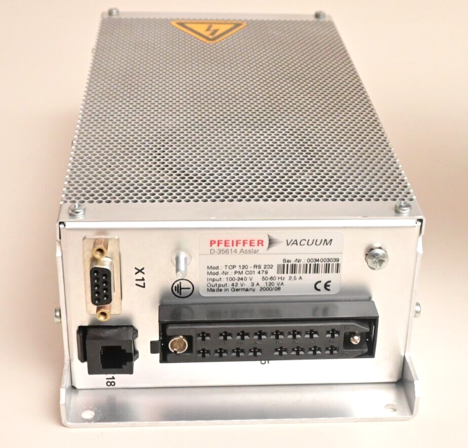 Pfeiffer TMH 260-130 2P Turbomolecular Pump with TM 120 Controller Thermo LCQ