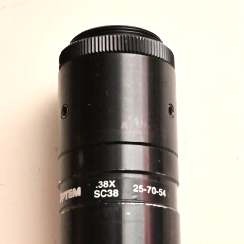 OPTEM C-Mount Microscope Objective or Macro Lens .38X SC38 25-70-54