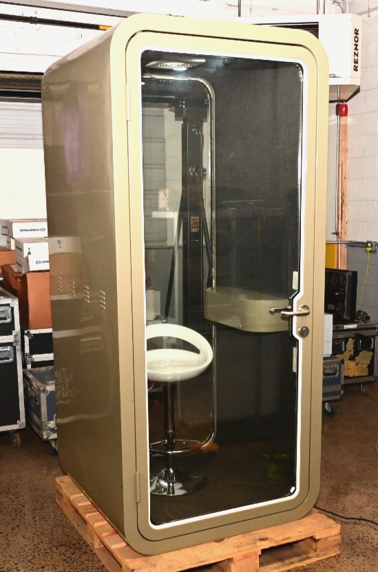 Single Person Office Privacy Booth Soundproof w/Chair/Lighting/Fan (Phila Local)