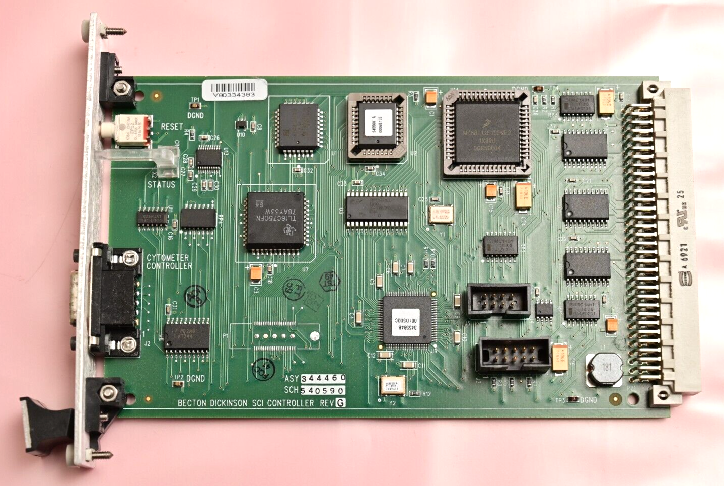 Becton Dickinson BDLCR II Flow Cytometer SCI Controller PCB VME Card BD 344460