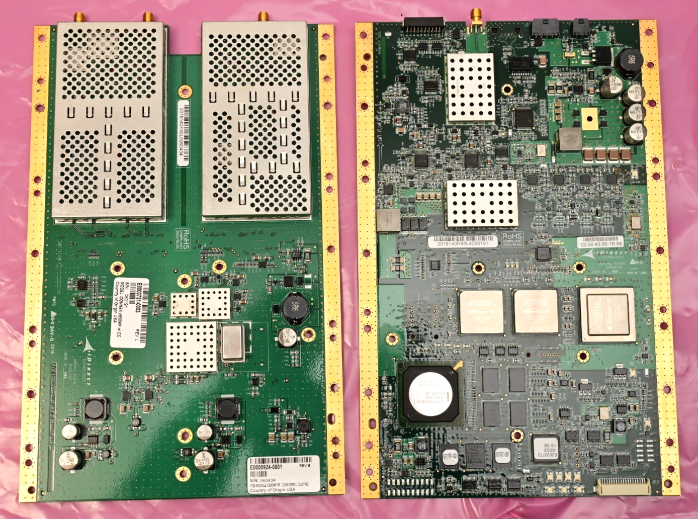 VT iDirect iConnex e850mp Satellite Modem PCB Module Set (Digital & RF)