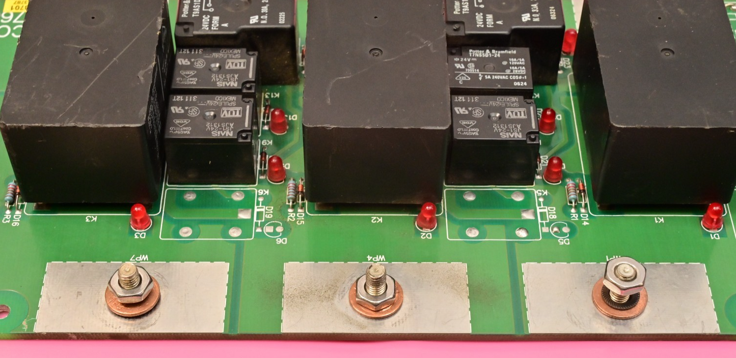 Watthour WECO 2350R PB007600 Relay PC Board BB013701 Potter & Brumfield