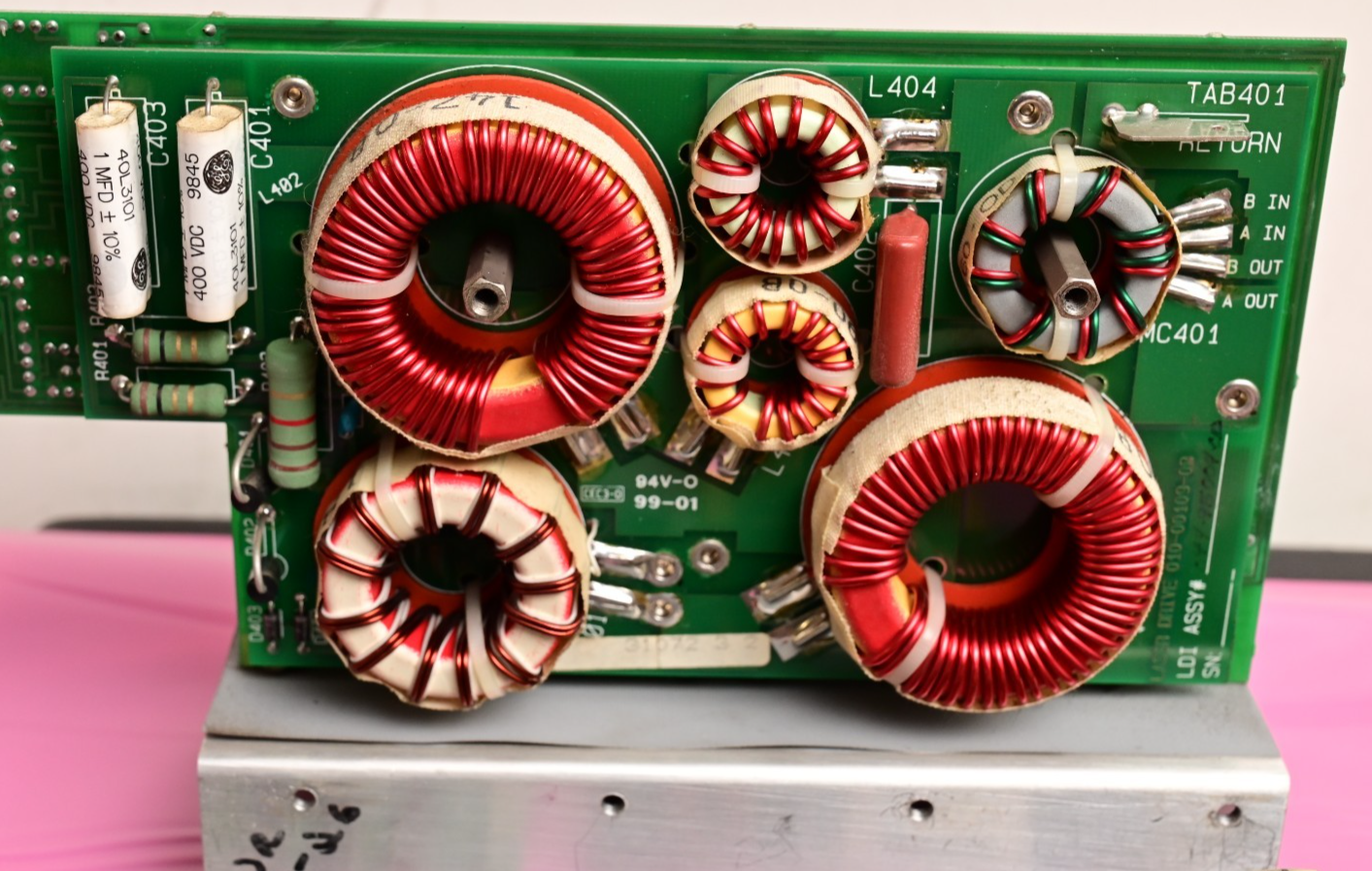 7.9 lb Laser Power Supply Parts Transformers Coils Power Transistors Heatsink