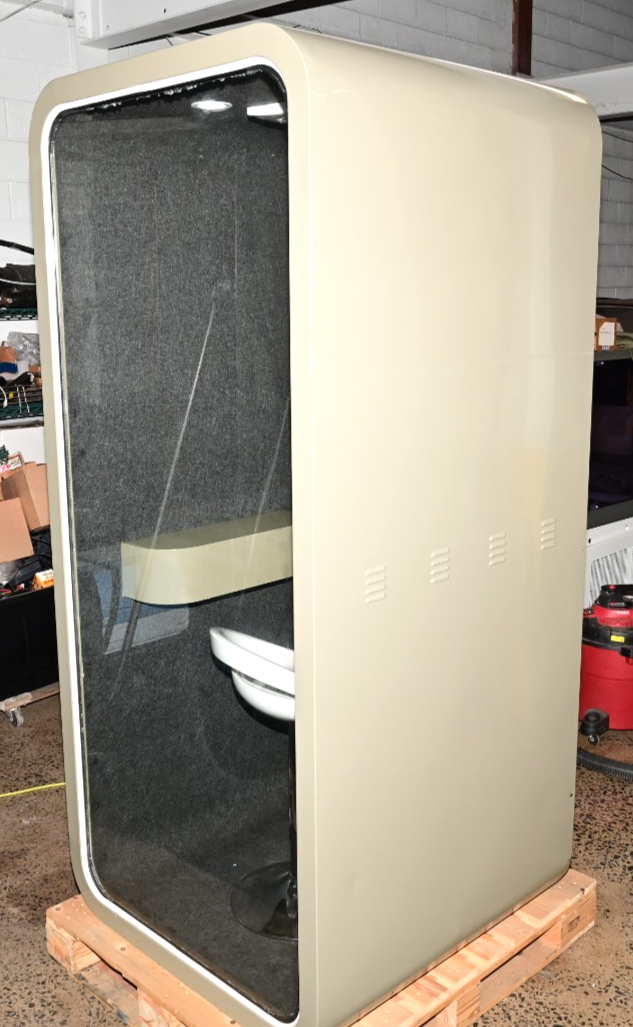 Single Person Office Privacy Booth Soundproof w/Chair/Lighting/Fan (Phila Local)