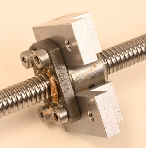 THK SX Ball Screw Assembly 10mm x 2mm Pitch ~10.5"/~8.5" Motion w/ Motor Bracket