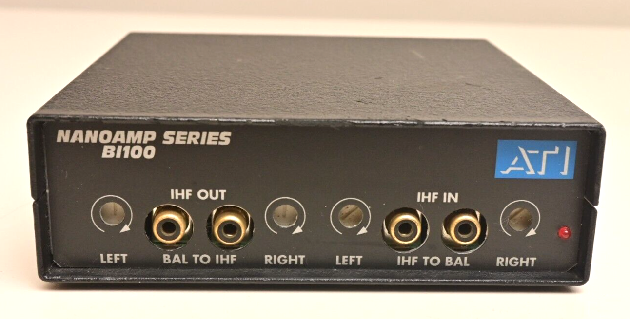 ATI Nanonamp Series BI100 IHF/BAL RCA/BNC Amplifier