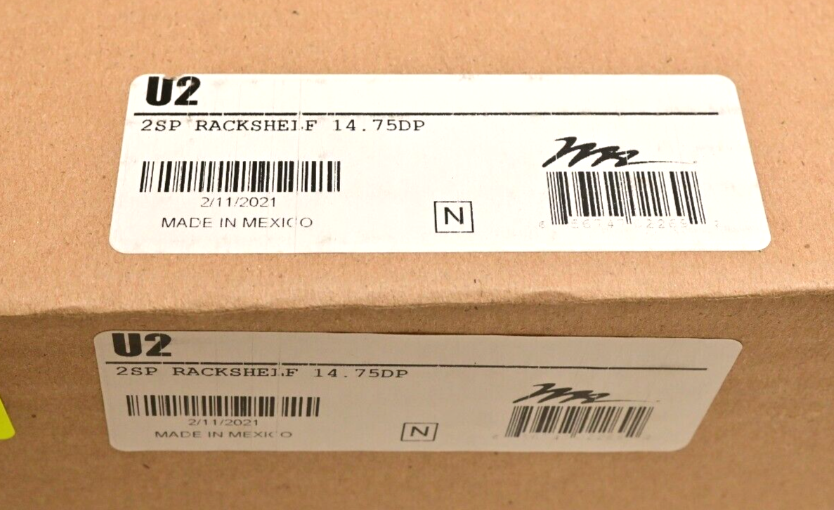 Middle Atlantic U2 Rack Mount Shelf 2U 14.75" Deep NIB