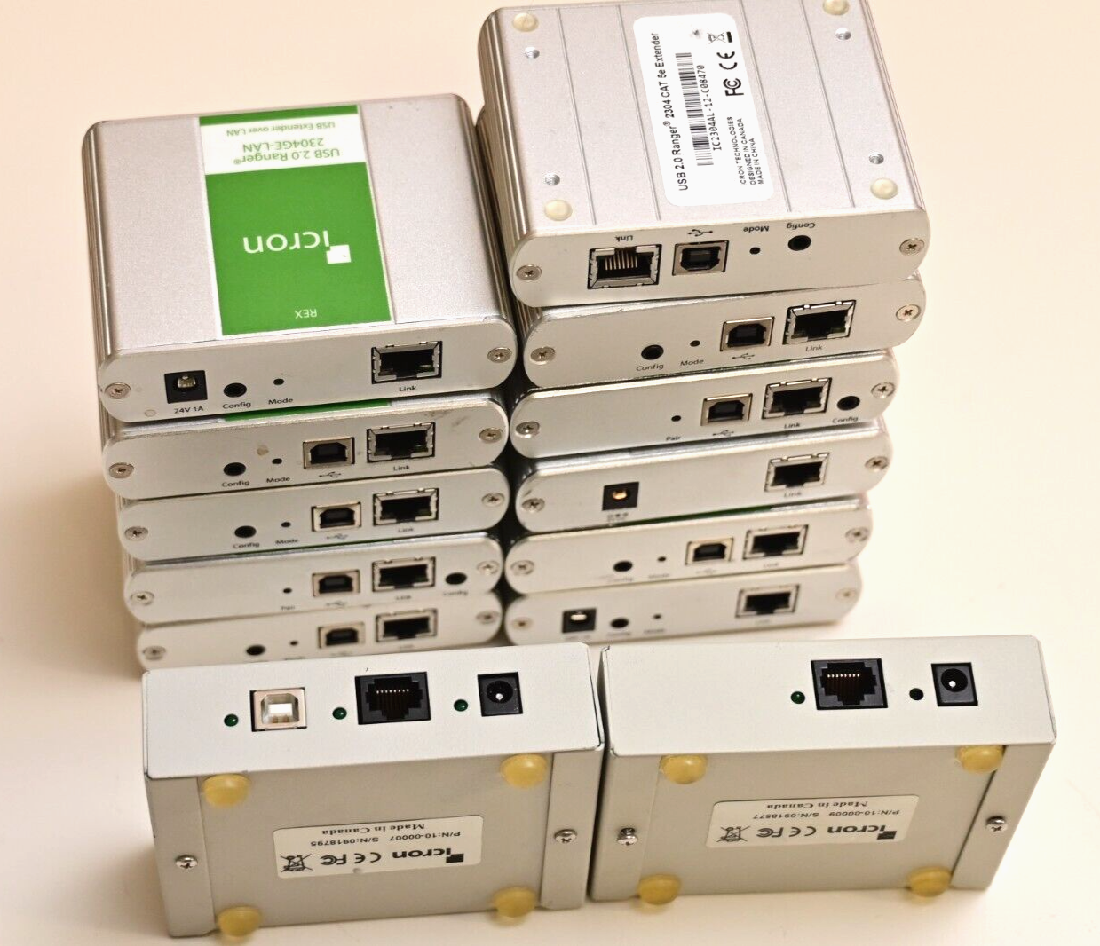 Lot of 13 ICRON USB 2.0 over CAT5 Extenders LEX REX Ranger 2304 USB Extreme