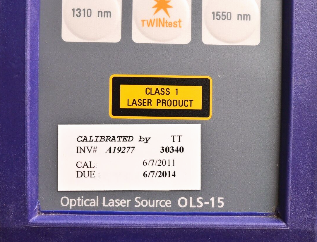 Acterna OLS-15 Optical Laser Source Fiber Optic Tester 1310nm/1550nm -7dBm CW
