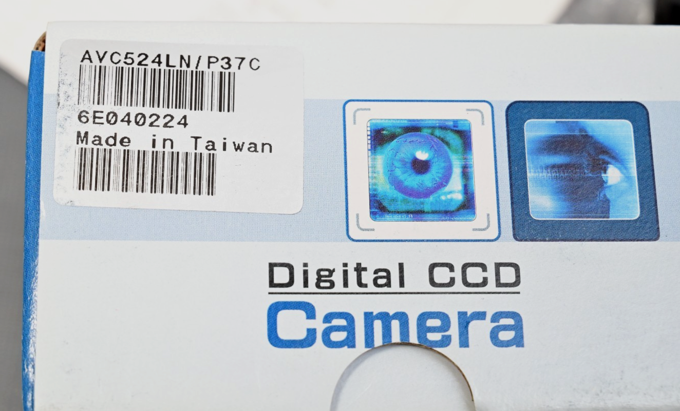Color CCD Video Camera 350 TV Lines AVC524LN/P37C Pinhole Lens NIB