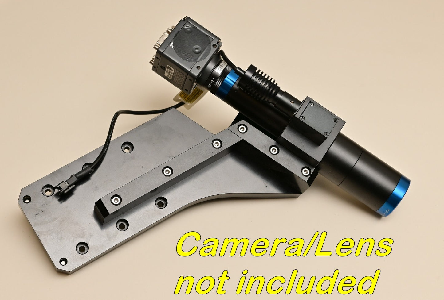 Heavy Duty Machine Vision Camera Stage Mount/Bracket Anodized Aluminum 65° Angle