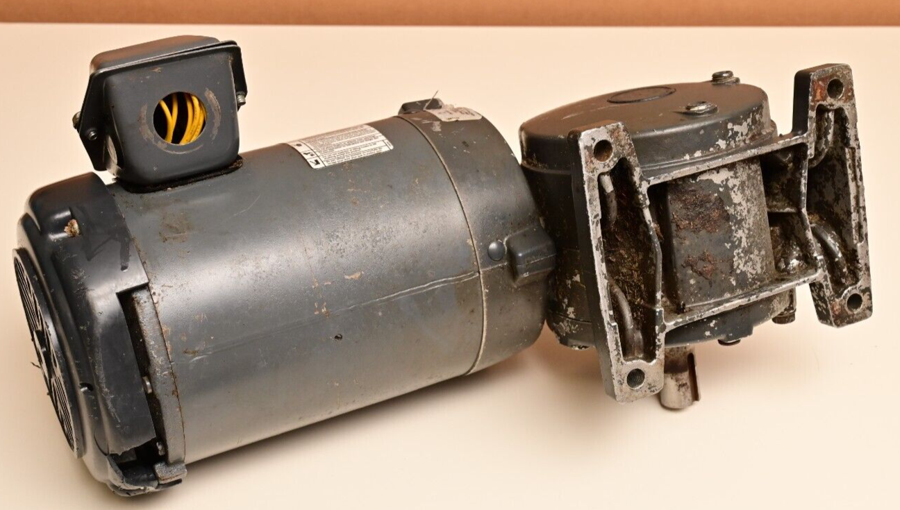 Browning 1HP Motor with 31:1 Right Angle Syncrogear Reducer A05-E435-N 3-Phase