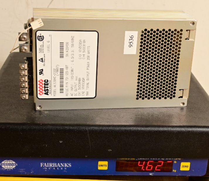 ASTEC Model ALS304C-2332 350W DC Power Supply 5V@40A 12V@5A 73-125-407 *AS-IS*
