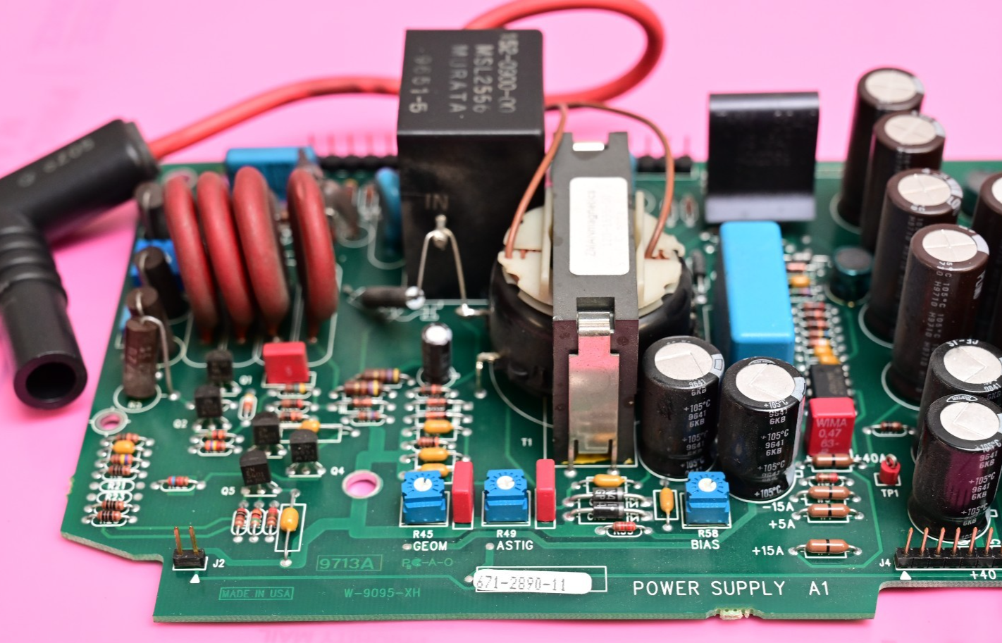 Tektronix 1720 Vectorscope High Voltage Board CRT Driver Flyback Transformer PCB