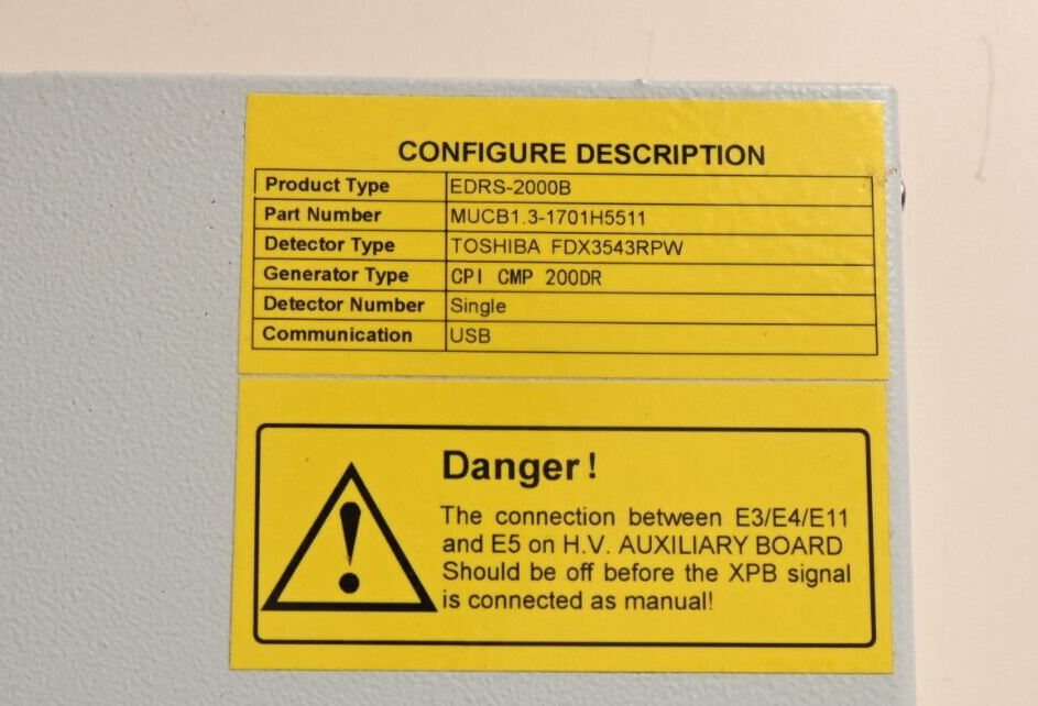 E-COM EDRS-2000B DR Operating Console USB X-Ray Sync Box for Toshiba/CPI DROC SW