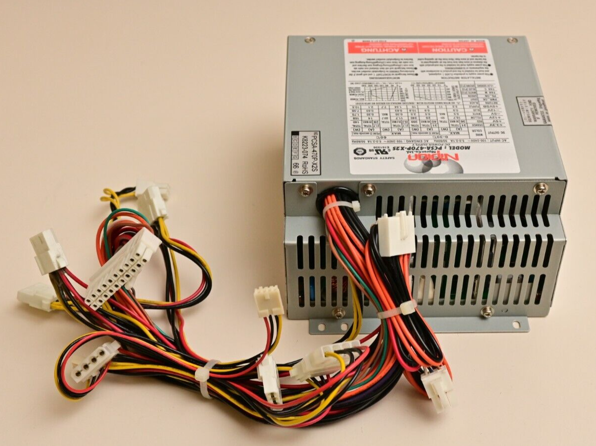 Nipron PCSA-470P-X2S Industrial PC ATX Power Supply 85-264VAC 340W/470W Japan