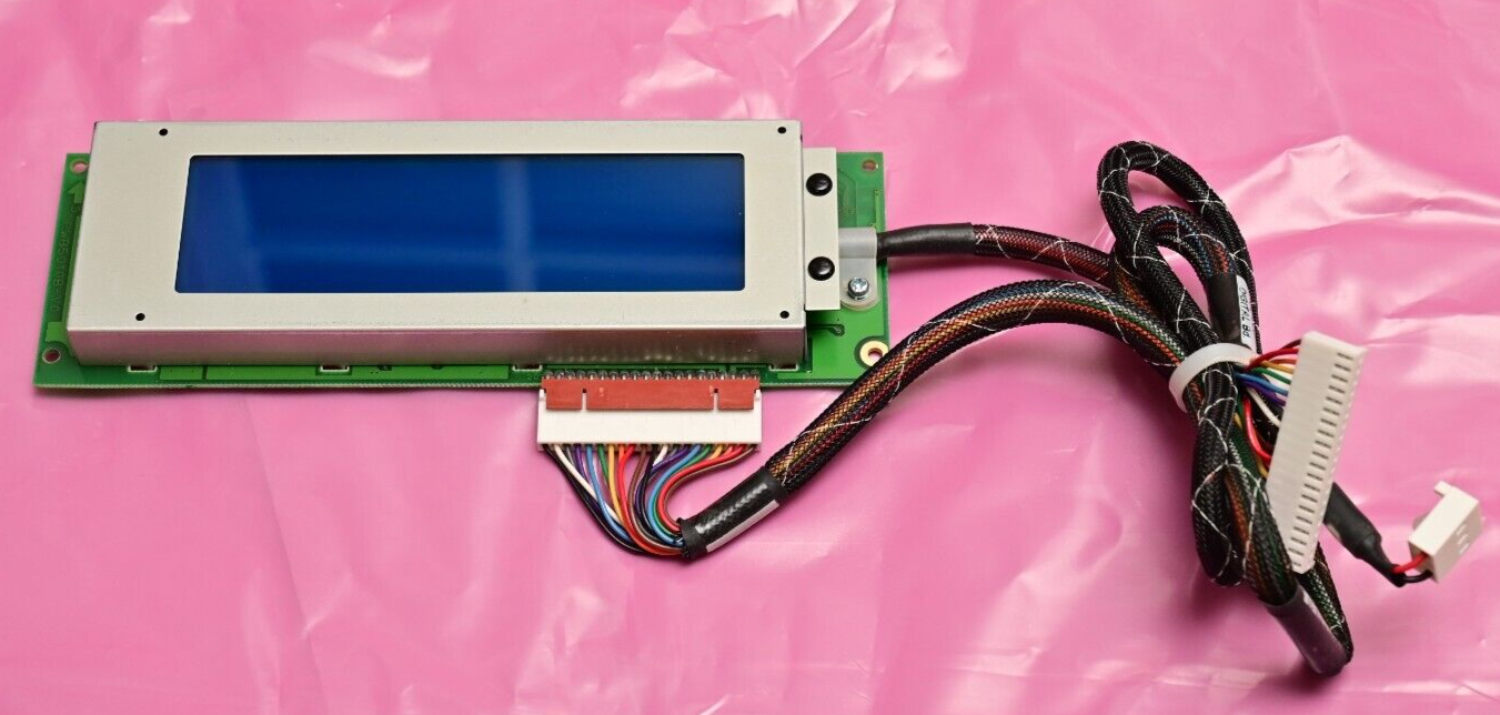 Optrex DMF5010 NB-FW LCD Display Assembly w/ Backlight Blue/White with Cable