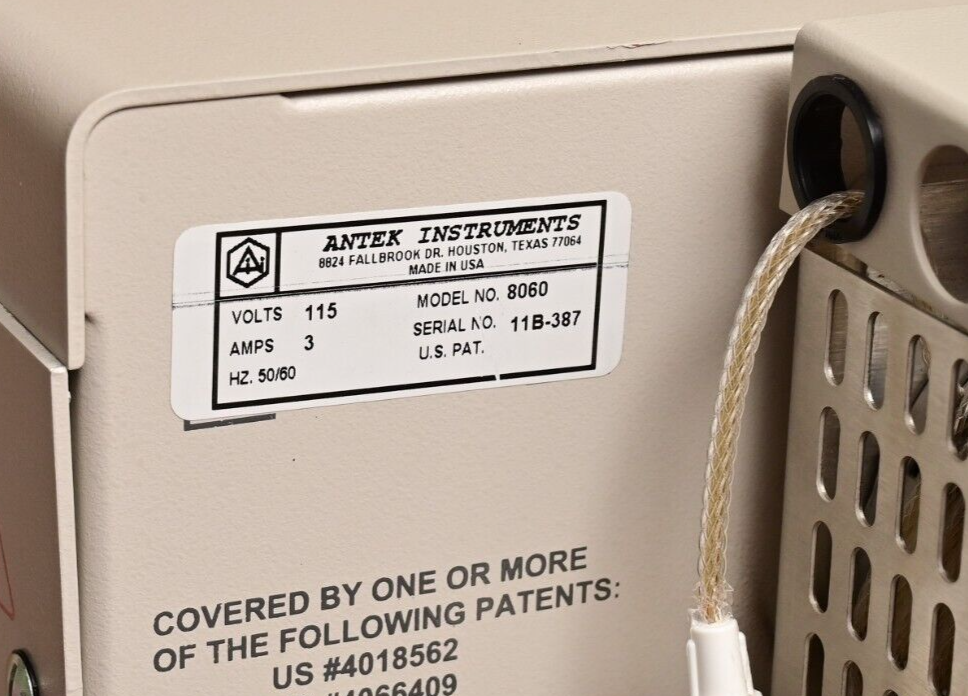 Antek Instruments 8060 HPLC CLND Nitrogen Specific Detector w/ Manual & Spares