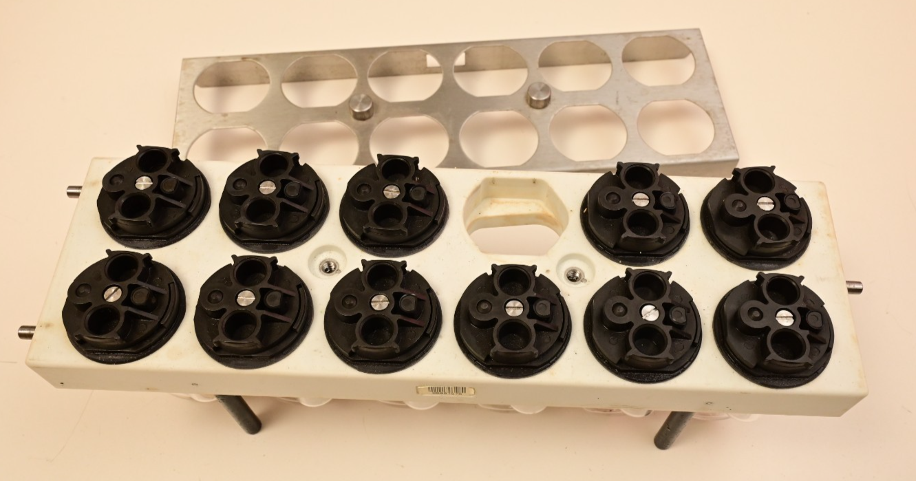 Mettler Toledo Myriad 12 Flow Cell / Vessel / Tube Rack Drug Discovery Synthesis