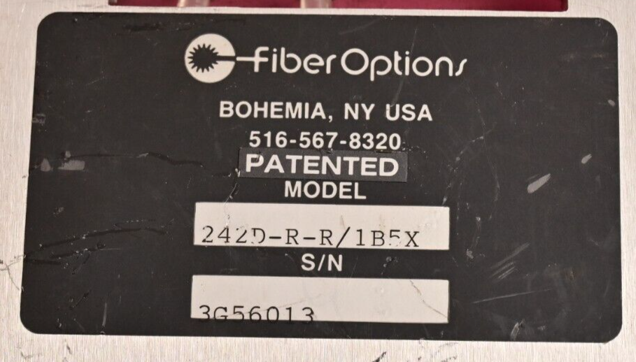 Fiber Options Vintage Fiber Optic Receiver Card 242D-R-R/1B5X AMP 99126-1 RX