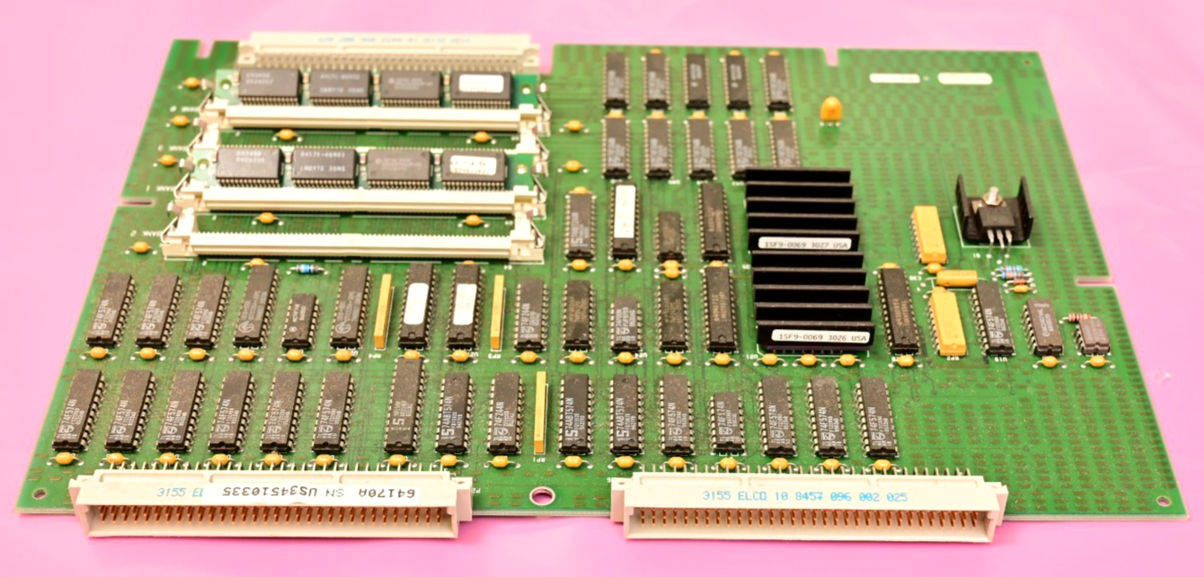 HP 64700B Emulator PC Board P/N 64170-66503 w/ 2 x "1MB 35ns" RAM 64171-66502
