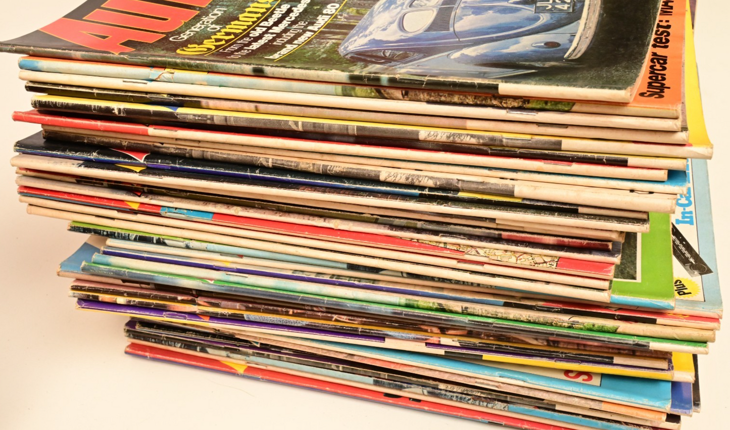 Lot of 81 Issues Autocar Magazine 1977 1978 Porsche Audi Saab Lotus Dusty Yellow