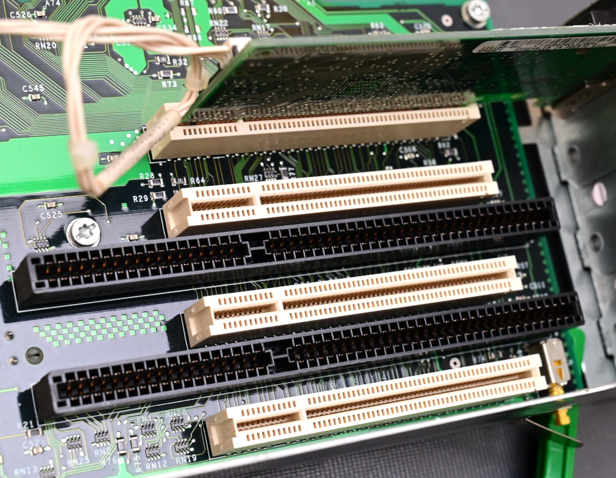 Vintage Compaq Deskpro 2PCI Riser Card w/ Chassis ISA/PCI w/ NIC ~1999/2000