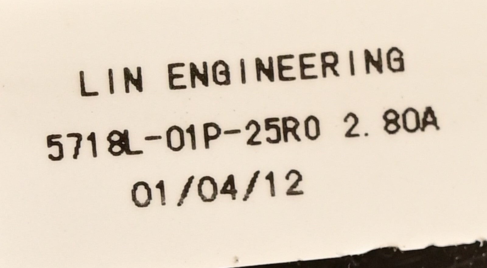 Lin Engineering NEMA 23 Hybrid Step Motor 5718L-01P-25R0 2.8A 1/4" Shaft