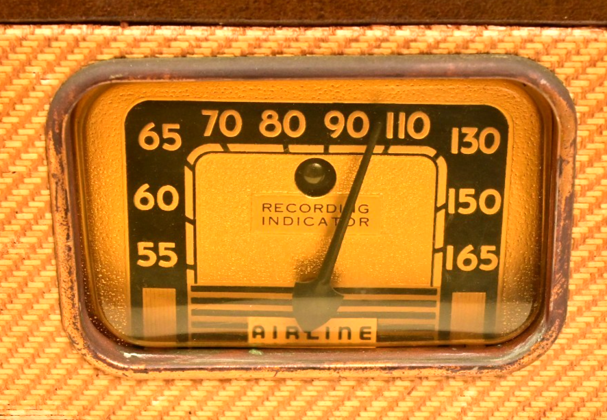 Wards Airline Radio Recording Lathe Record Cutter Model 14BR-629A Antique Wood