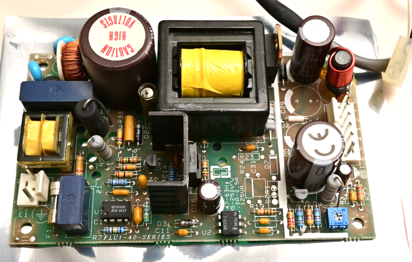 Power General Model FLU1-40-5 DC Power Supply 24V@1.7A w/ Input Module & Switch