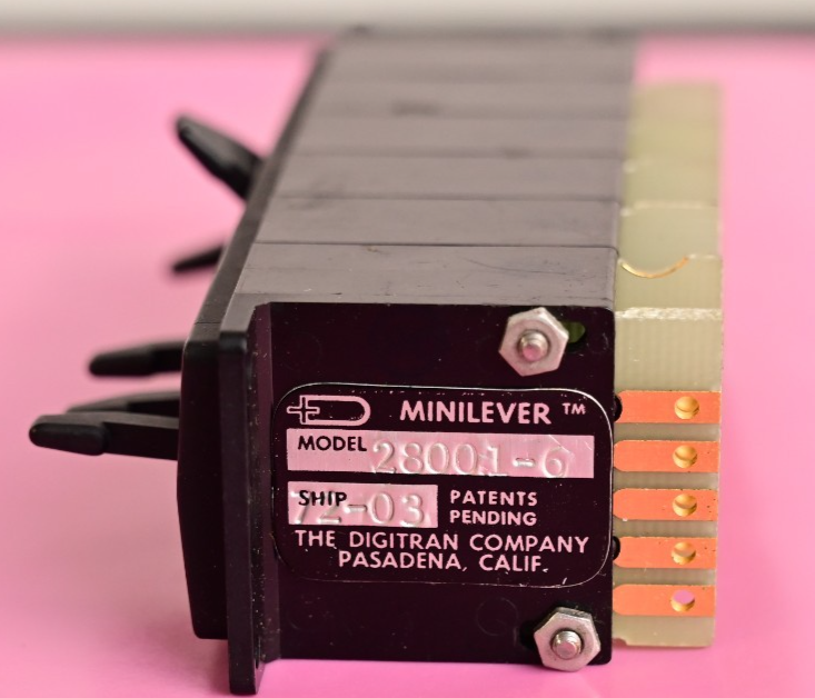 Vintage Minilever 28001-6 Thumbswitch 6-digit BCD Digitran 1972 NOS