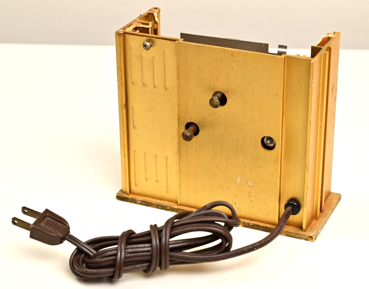 Vintage 1960s/1970s Brass Projector Clock Parts Brothel Clock