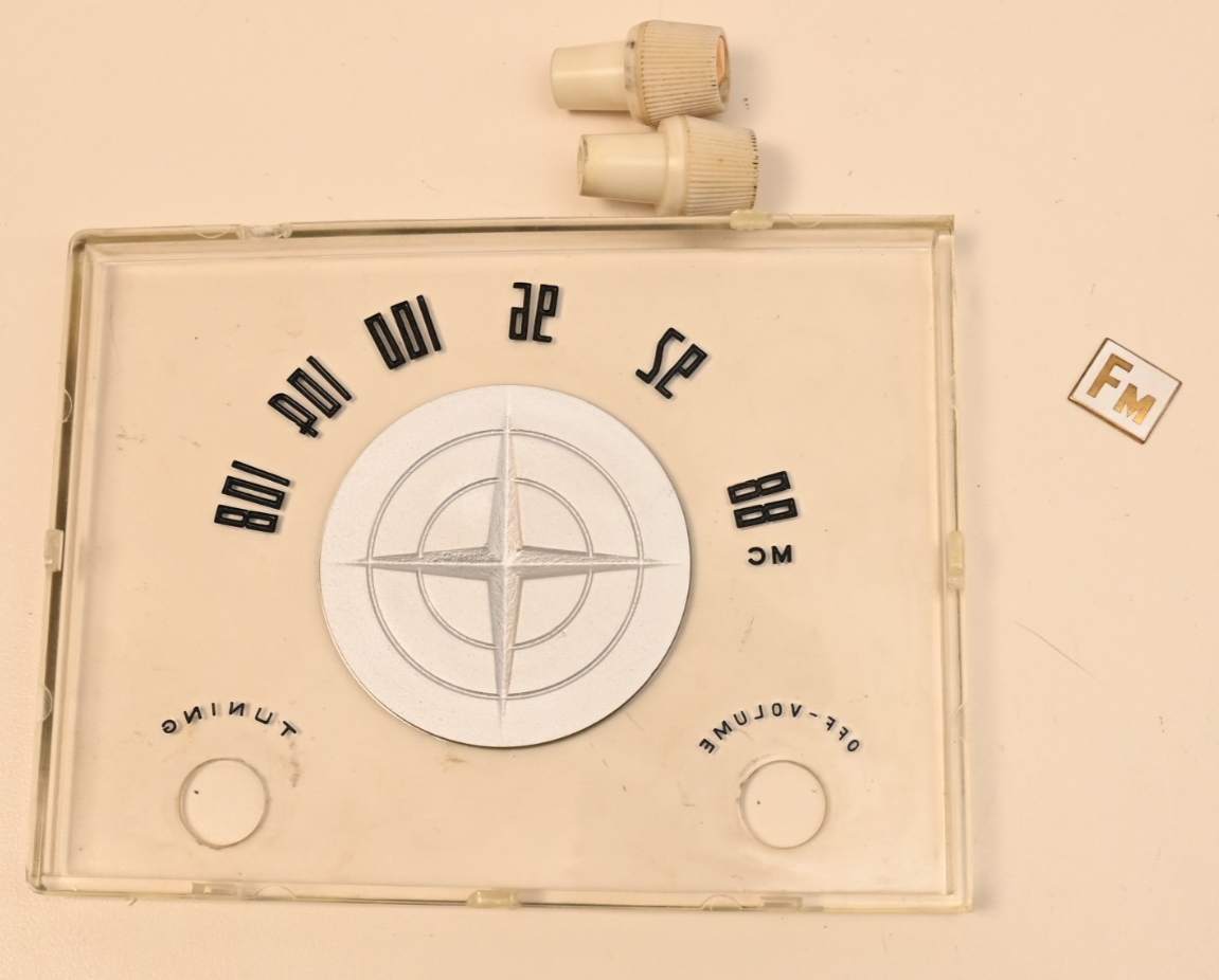 1950s/60s Japanese Radio FM Dial Volume & Tuning Knobs SEICO Japan