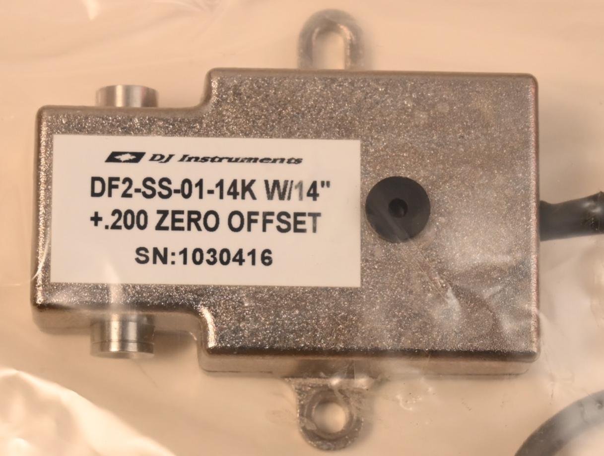 DJ Instruments DF2-SS-01-14K W/14" +.200 Zero Offset Pressure Transducer